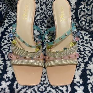 Size 11 Clear heels Perfect for date night a girls night very comfortable